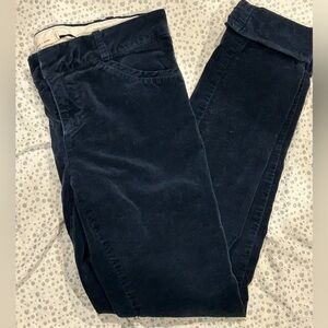 silence + noise | Velvet Blue Skinny cuffed Pants